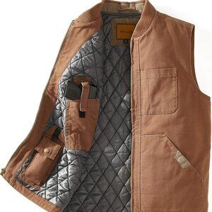 Concealed Carry Canvas Vest - Brown | Small